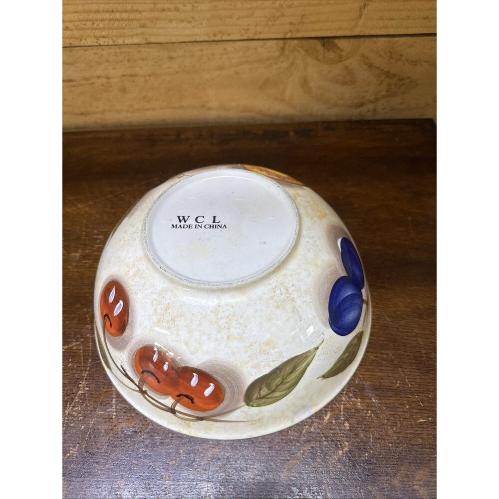 WCL Ceramic Mixing Bowl Serving Bowl  Variety Fruits Design